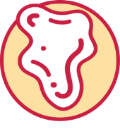 Icon of a lesion.